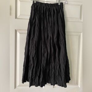Black Women Skirt Small Broomstick Long Fairy Grunge Witchy Boho Western